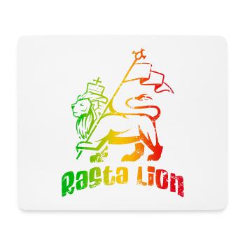Rasta Lion - Tapis de souris (format paysage) - blanc - Devant