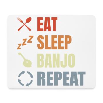 Vintage Banjo Saying - Mouse Pad (horizontal) - white - Front