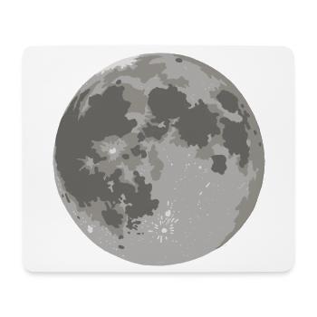 Moon - celestial body - Mouse Pad (horizontal) - white - Front