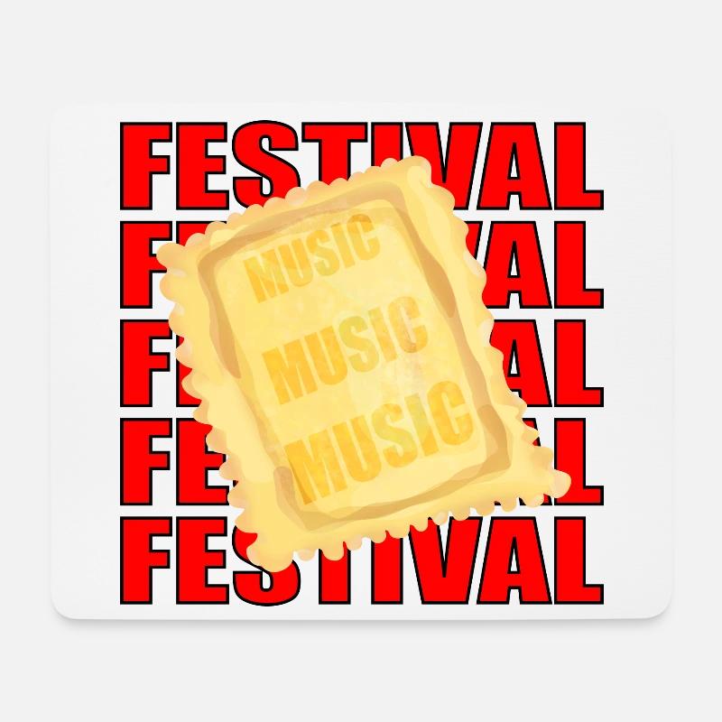 Music Festivals Ravioli PASTA NUDEL CAMPING ESSEN - Mousepad (Querformat) - Weiß