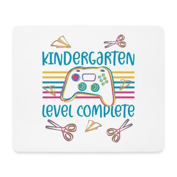 Einschulung Controller Gaming Level Kindergarten - Mousepad (Querformat) - Weiß - Vorne