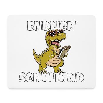 Einschulung Erstklässler Dino T-Rex Schulkind - Mousepad (Querformat) - Weiß - Vorne