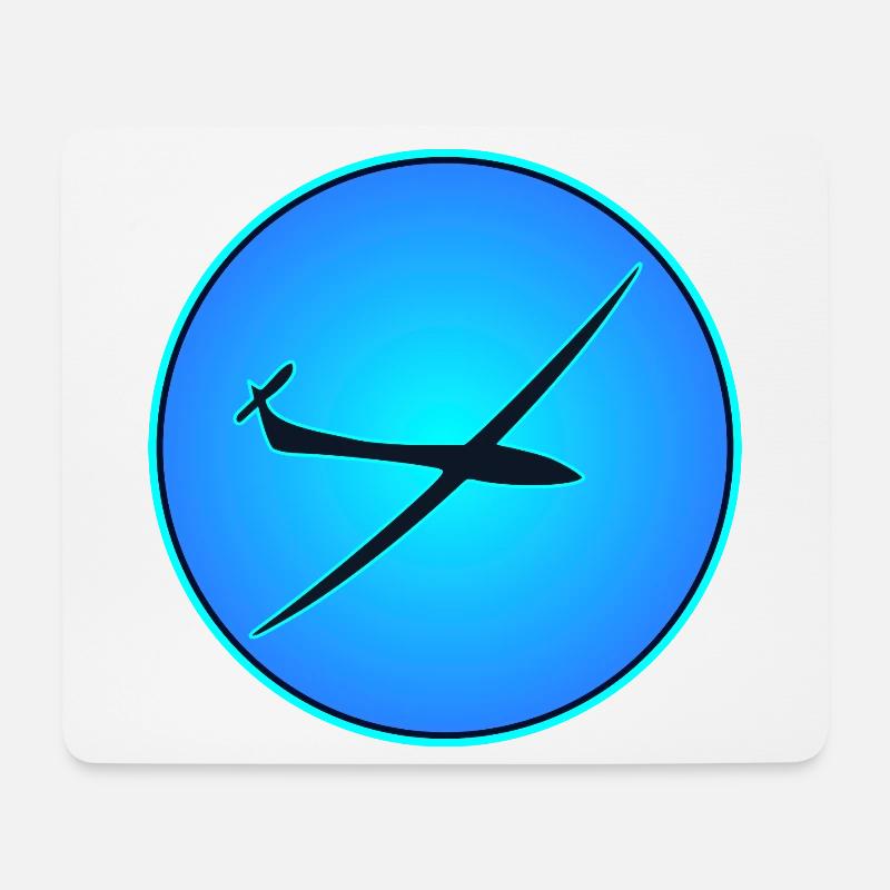 SEGELFLUGZEUG SEGELFLIEGEN - Mousepad (Querformat) - Weiß