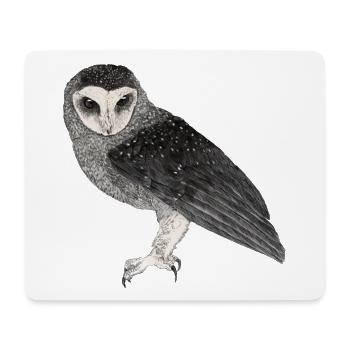 Illustration: Fleckenrußeule - Mousepad (Querformat) - Weiß - Vorne