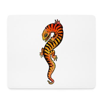 Eidechsen-Tattoo-Stil - Mousepad (Querformat) - Weiß - Vorne