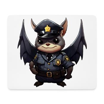 Chauve-souris de la police - Tapis de souris (format paysage) - blanc - Devant