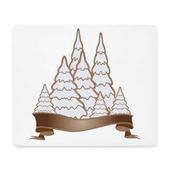 beautiful gingerbread forest for christmas - Mouse Pad (horizontal) - white - Front