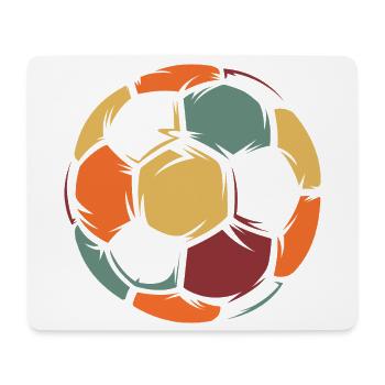 vintage retro Fußball Ball Symbol icon Logo Team - Mousepad (Querformat) - Weiß - Vorne