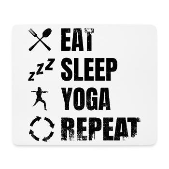 Yoga Daily Routine - Mouse Pad (horizontal) - white - Front