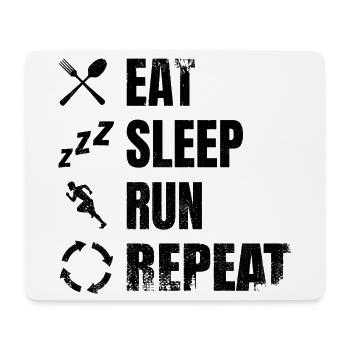 Lustiger Läufer - Mousepad (Querformat) - Weiß - Vorne