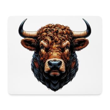Bull - Mouse Pad (horizontal) - white - Front