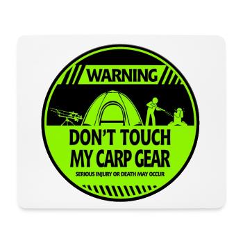 Karpfen-Warnung - Mousepad (Querformat) - Weiß - Vorne