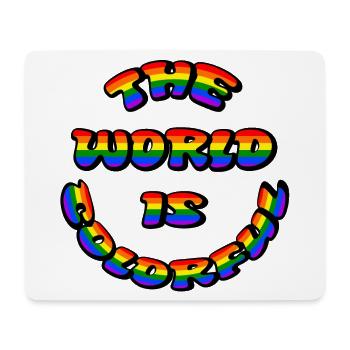WorldColorful 3 - Mousepad (Querformat) - Weiß - Vorne
