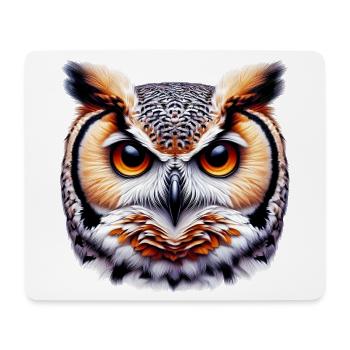 Owl - Mouse Pad (horizontal) - white - Front
