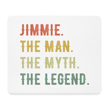 James Jimmie Prénom Forme abrégée Homme Mythe Légende - Tapis de souris (format paysage) - blanc - Devant