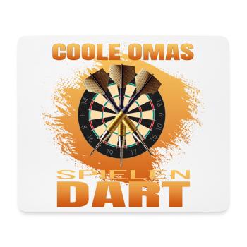 Coole Omas spielen Dart - Mousepad (Querformat) - Weiß - Vorne