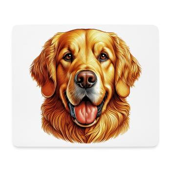 Golden Retriever Labrador Dog - Mouse Pad (horizontal) - white - Front