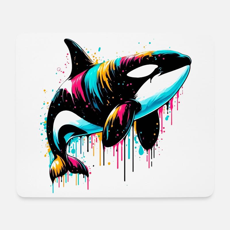 Killer whale - Mouse Pad (horizontal) - white