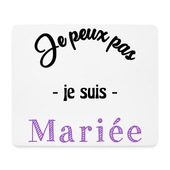 EVJF. MARIEE. TEAM. TEAM MARIEE. FUTURE MARIEE - Tapis de souris (format paysage) - blanc - Devant