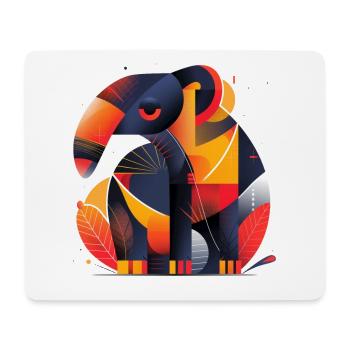 Fourmilier | Œuvres d’art abstraites - Tapis de souris (format paysage) - blanc - Devant