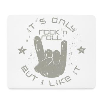 uniquement du Rock 'n' Roll - Tapis de souris (format paysage) - blanc - Devant