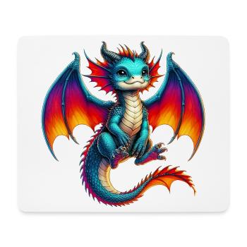Dragon - Mouse Pad (horizontal) - white - Front