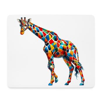 Giraffe - Mousepad (Querformat) - Weiß - Vorne