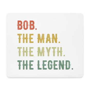 Robert Bob Vorname Kurzform Man Myth Legend - Mousepad (Querformat) - Weiß - Vorne