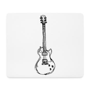 Guitar, guitarist - Mouse Pad (horizontal) - white - Front