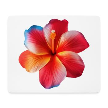 Hibiskus Hawaii Blume - Mousepad (Querformat) - Weiß - Vorne