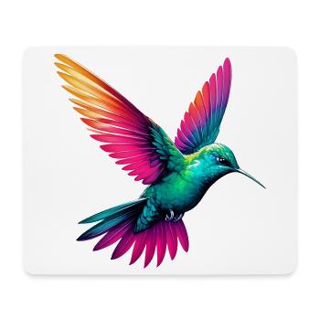 Kolibri - Mousepad (Querformat) - Weiß - Vorne