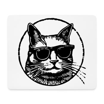Katze Katzen Katzendame Katzenfreund Katzengesicht - Mousepad (Querformat) - Weiß - Vorne