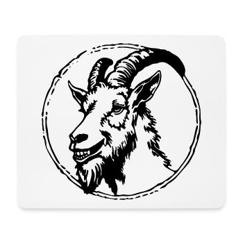Ziege Steinbock Ziegenbock - Mousepad (Querformat) - Weiß - Vorne