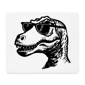 Dinosaure Dino - Tapis de souris (format paysage) - blanc - Devant