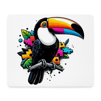 Tukan - Mousepad (Querformat) - Weiß - Vorne