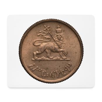 Lion de Juda - Hailé Sélassié - Roi des rois - Tapis de souris (format paysage) - blanc - Devant