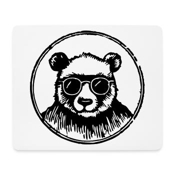 Panda Pandabär - Mousepad (Querformat) - Weiß - Vorne