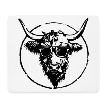 Highland Cow - Mouse Pad (horizontal) - white - Front
