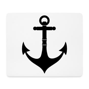 Anker - Mousepad (Querformat) - Weiß - Vorne