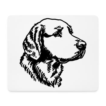 Golden Retriever Dog Dogs - Mouse Pad (horizontal) - white - Front