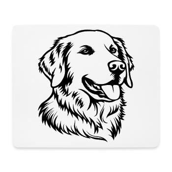 Golden Retriever Dog Dogs - Mouse Pad (horizontal) - white - Front