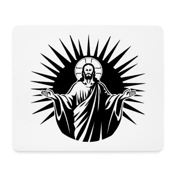 Jesus Christus Katholisch Religion Christentum - Mousepad (Querformat) - Weiß - Vorne