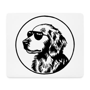 Golden Retriever Hund - Mousepad (Querformat) - Weiß - Vorne