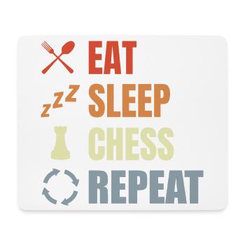 Schachspieler Motivation - Mousepad (Querformat) - Weiß - Vorne
