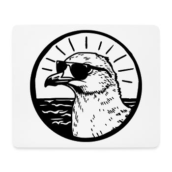 Mouette - Tapis de souris (format paysage) - blanc - Devant