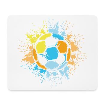 Soccer Sun Colors Color Explosion Ball Team - Mouse Pad (horizontal) - white - Front