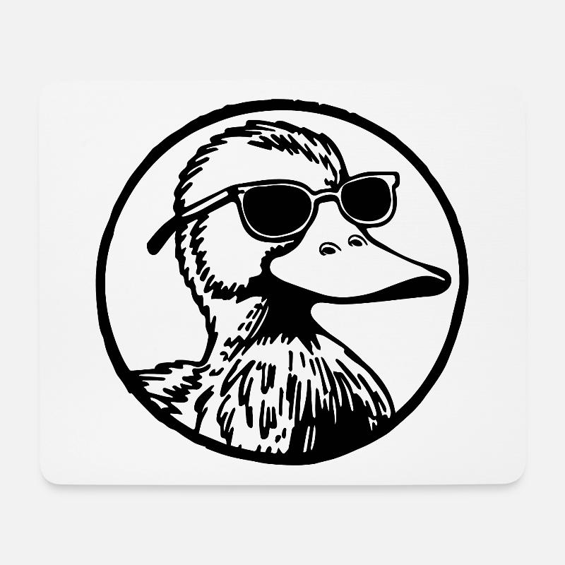 Ente Enten - Mousepad (Querformat) - Weiß