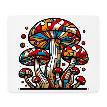 Fungo Funghi Pilze Pilze - Mousepad (Querformat) - Weiß - Vorne