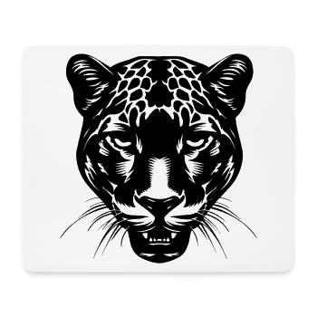 Panther - Mousepad (Querformat) - Weiß - Vorne