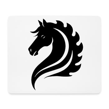 Pferd Pferde Reiten Reiter Reiterin - Mousepad (Querformat) - Weiß - Vorne